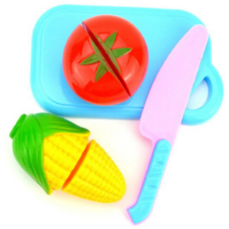 12 шт./компл. Безопасный детский игровой домик игрушка пластиковая пищевая игрушка вырезанная фруктовая овощная кухня для маленьких детей Ролевые Игры развивающие игрушки