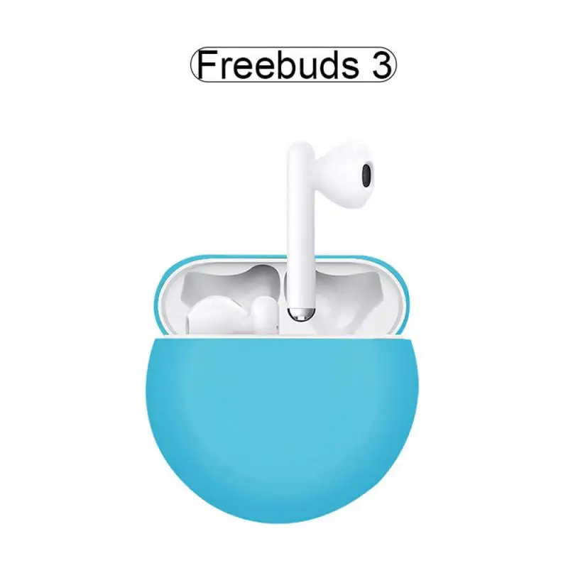 sky blue Модные bluetooth-наушники, силиконовый чехол, водонепроницаемый чехол для huawei Freebuds 3, чехол для huawei - Цвет: sky blue
