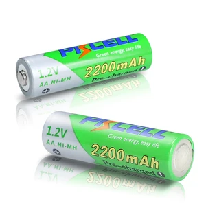 Image 4 - 16 個 * pkcell aa 1.2 v 2200 ニッケル水素充電式電池 1.2 ボルト 2A低自己放電baterias bateriaの + 4 個のバッテリーボックス