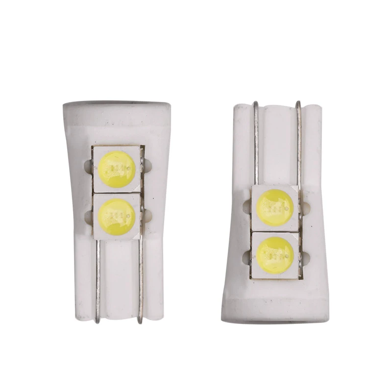 

10 шт., керамические светодиодные ламсветильник T10 W5W, 3030, 5 SMD
