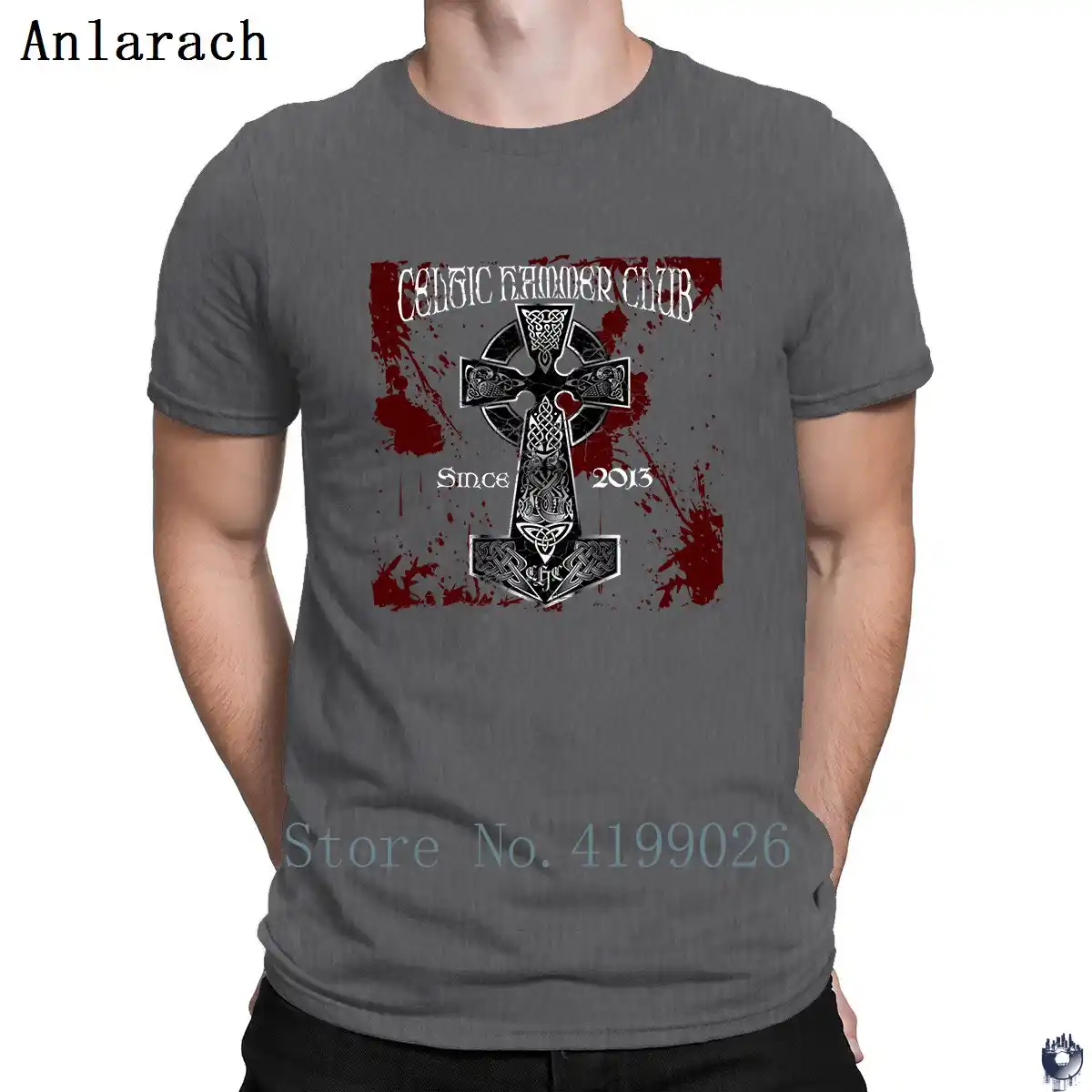 クロスバイキングハンマー Tシャツトップス夏グレートメンズ Tシャツプラスサイズ 3xl デザインスローガン Anlarach 服 Tシャツ Aliexpress