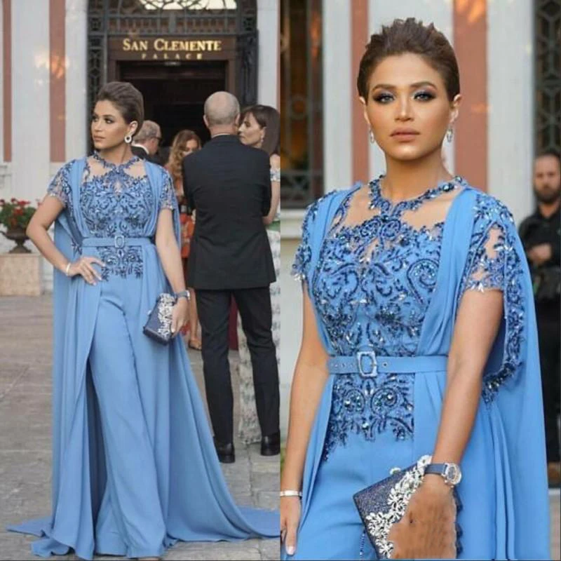 Дизайн, комбинезоны, вечерние платья с запахом, саудовская Арабская Аппликация из бисера, вечерние платья, длинные женские вечерние платья - Цвет: picture