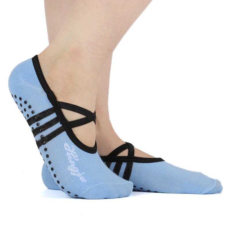 Женские носки для йоги, силиконовые противоскользящие для женщин, дышащие профессиональные Носки для пилатеса, балета, танцев, бандажа, спортзала, ног, Scoken