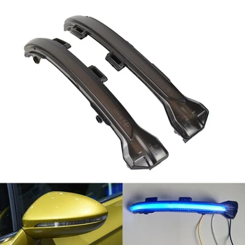 

LED Dynamic Turn Signal Light Side Mirror Sequential Indicator Lamp Trim For VW Golf 7 VII MK7.5 Jetta MK7 GTI R GTD GTE Touran