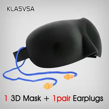 

KLASVSA 3D Sleeping Mask For Sleep Earplugs Eye Masks Massager Anti Noisy Beauty Relax Relax Bandage Eyepatch Travel Eyeshade