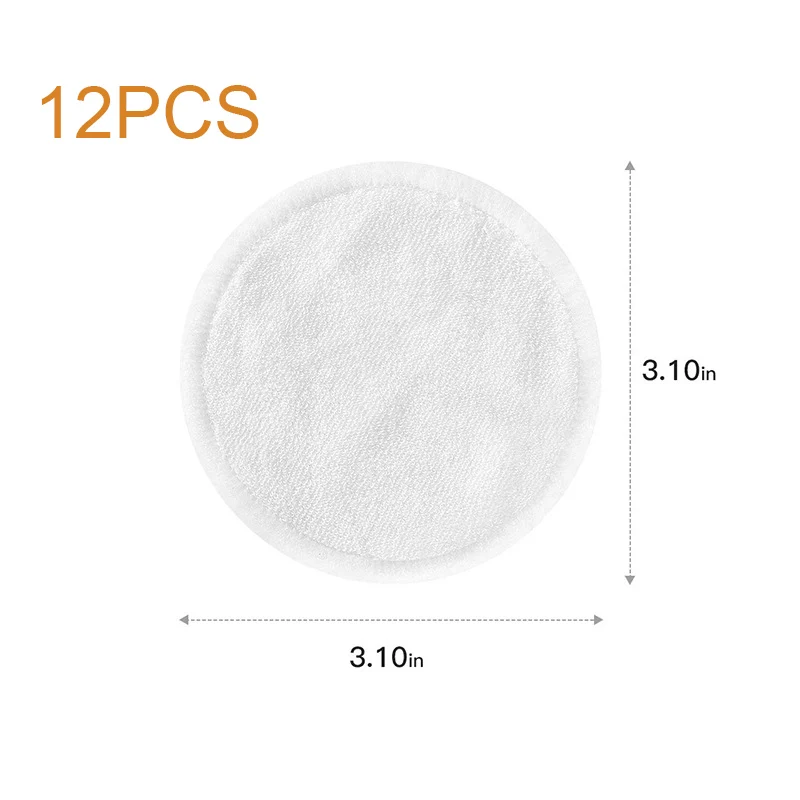 12 шт./компл. многоразовые пусковые площадки хлопка моющиеся бамбуковые ткань для макияжа лица, для смешивания, спонж для снятия с сетчатой сумкой Чистая Кожа Уход Чистка - Цвет: Белый