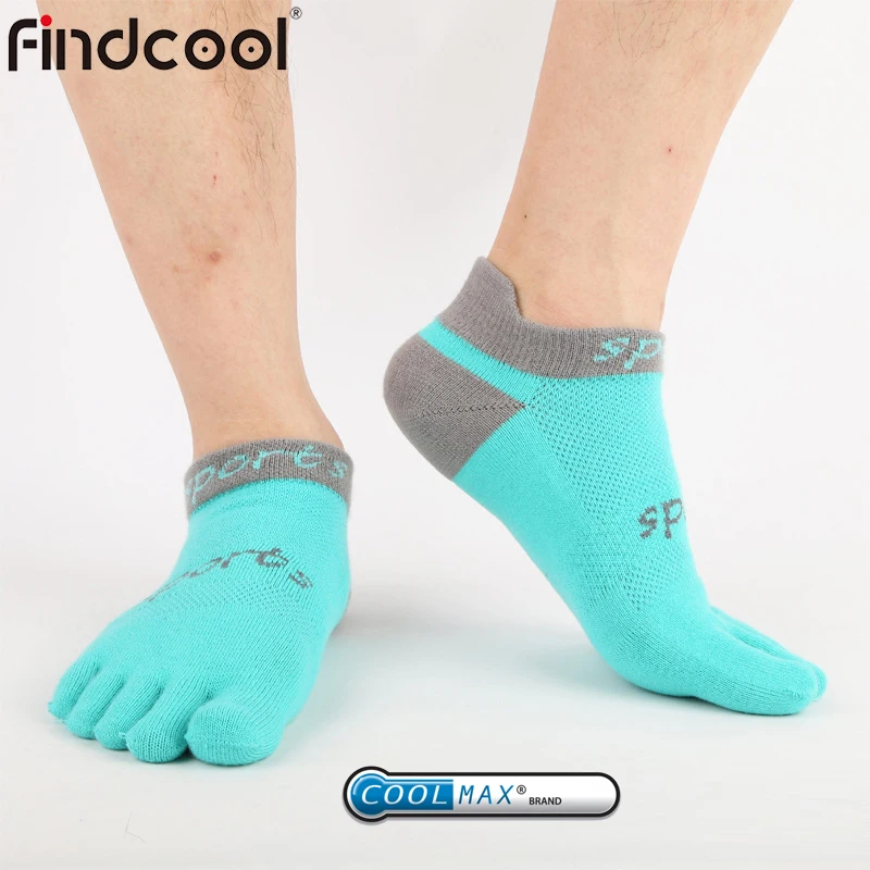 Findcool велосипедные носки с пятью пальцами Coolmax быстросохнущие мужские спортивные