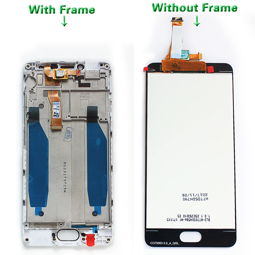 ЖК дисплей Fansu для Meizu M5C / Meilan 5C сенсорный экран 5 0 дюйма дигитайзер в сборе рамка