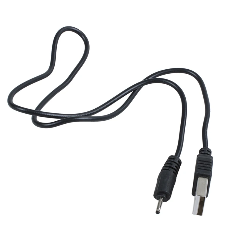 Черный DC 2 мм USB кабель для зарядки 50 см для Nokia N78 N73 N82