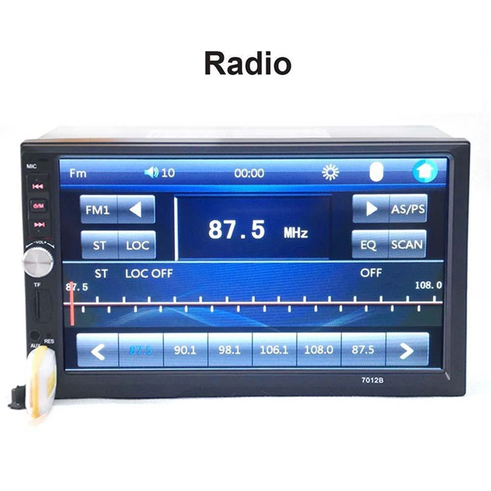 7012B сенсорный экран автомобильный видеоплеер автомобильный DVD 7 дюймов Bluetooth FM радио автомобильный MP5 плеер 4*45 Вт