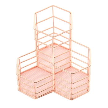 

Metal Office Desk Pen Pencil Makeup Brush Holder Rack Cup Mesh Organizer Container Racks 2020
