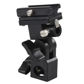 

Flash Hot Shoe Speedlite Umbrella Mount Holder Swivel for Light Stand Flash Bracket B For Trigger Hot-Shoe Flash