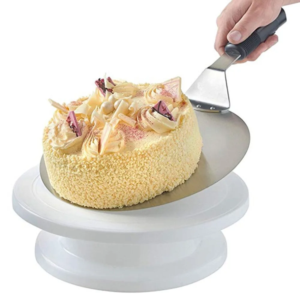 Stainless Steel Pizza Shovel Large Thick Wood Handle Pizza Knife Round Cake Shovel Baking Tool portable