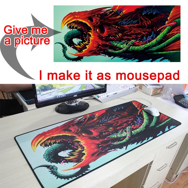 Mairuige DIY пользовательский большой размер коврик для мыши пользовательская ссылка