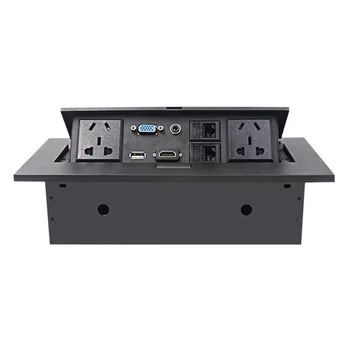

Universal Multimedia Desktop Sockets Power Tabletop Socket HDMI HD Office Conference for Pop-Up Socket for Computer Video