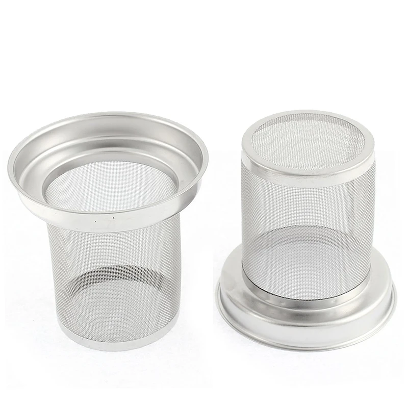 

Stainless Steel Round Loose Tea Infuser Filter Strainer Cup Mug 2 Pcs