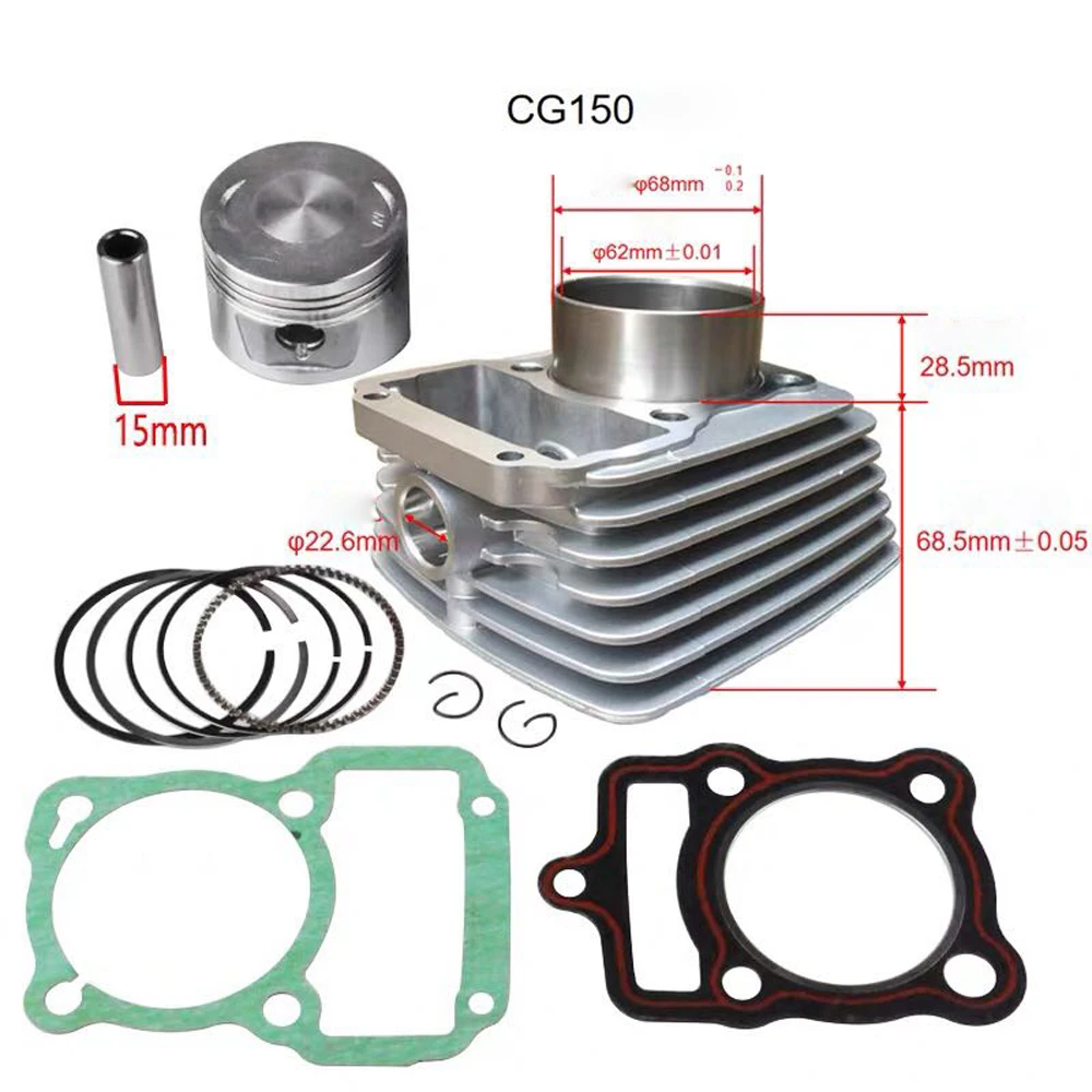 Cylinder Bore 56.5mm Piston gaskets kit for Honda CG125 engine motorcycle 125cc 