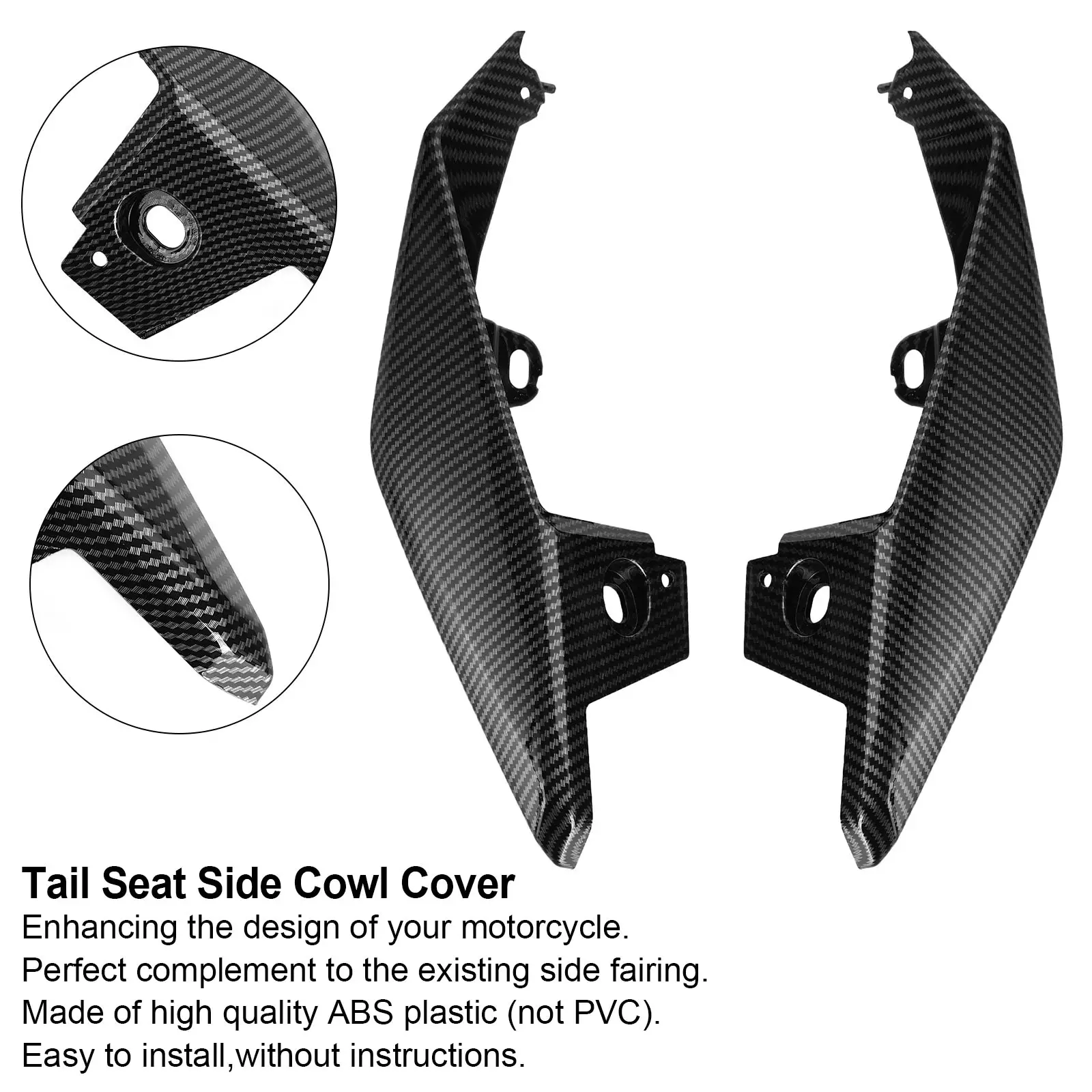 

Areyourshop Carbon Tail Seat Side Cowl Cover Fairing For Yamaha MT-09 FZ09 2017 2018 2019 2020 2021 Motrocycle Parts