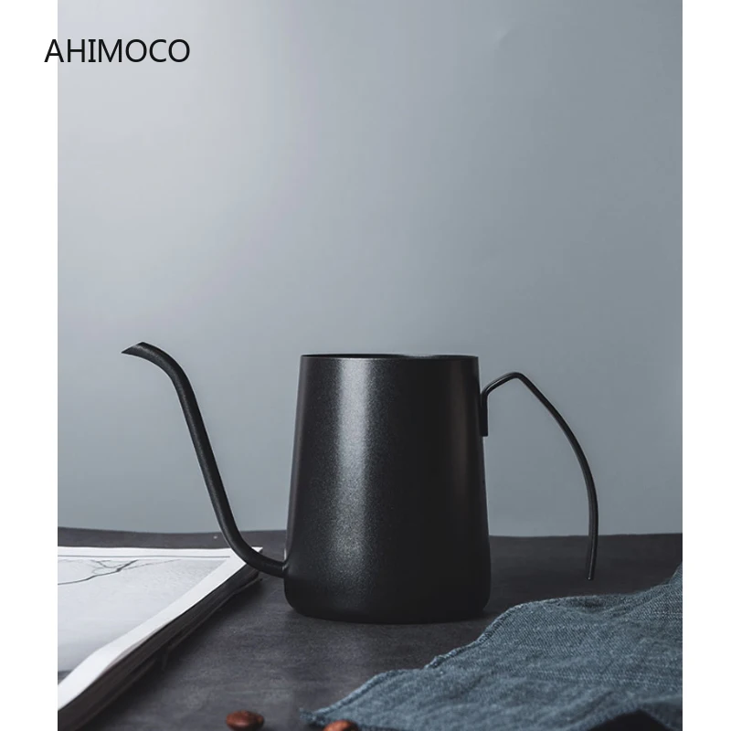 

Drip Kettle 350ml Coffee Tea Pot Non-Stick Food Grade Stainless Steel Gooseneck Drip Kettle Swan Neck Thin Mouth