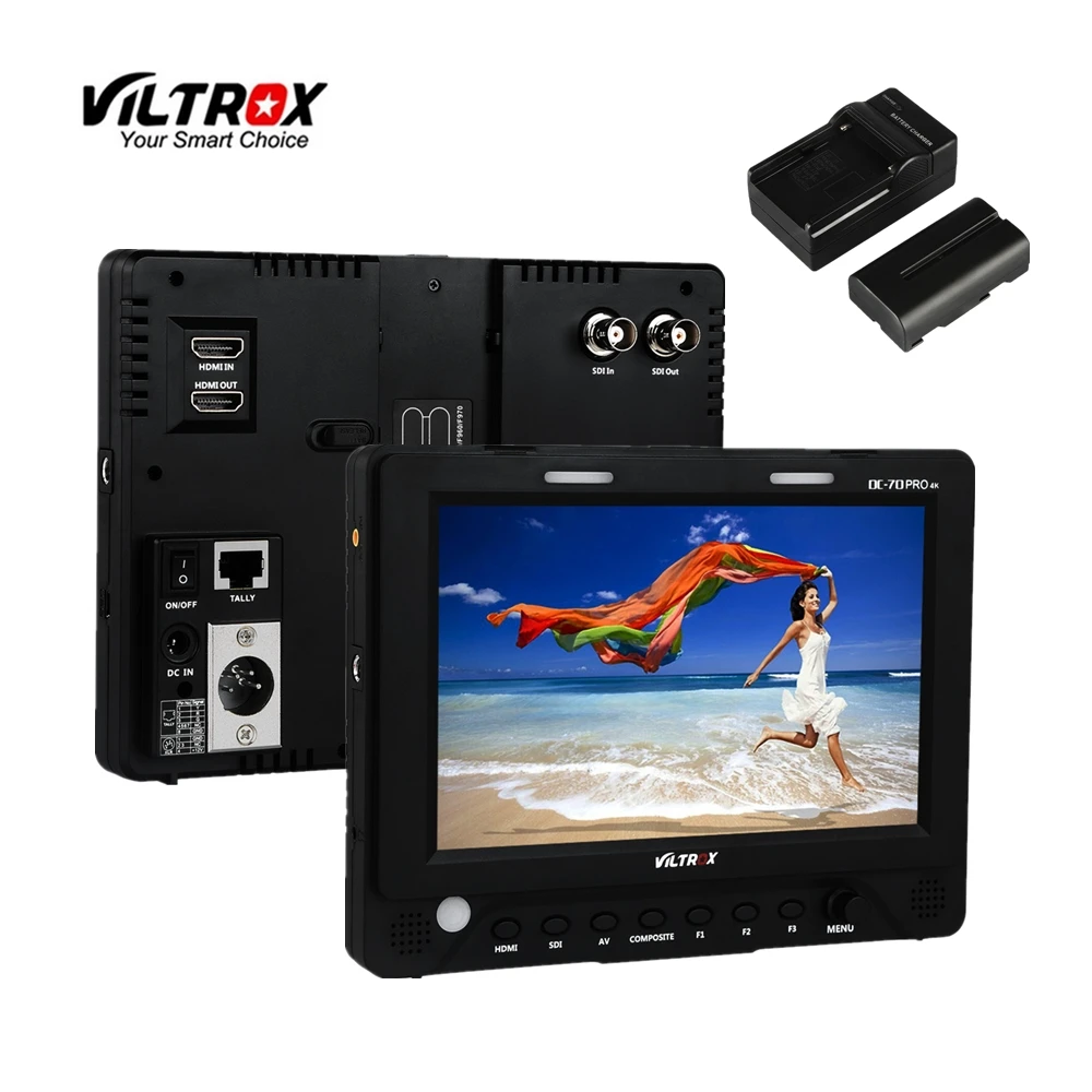 Viltrox DC-70PRO 4K 7 '&#x271920x1200 камера видео HD монитор дисплей ips SDI/HDMI/AV батарея + зарядное