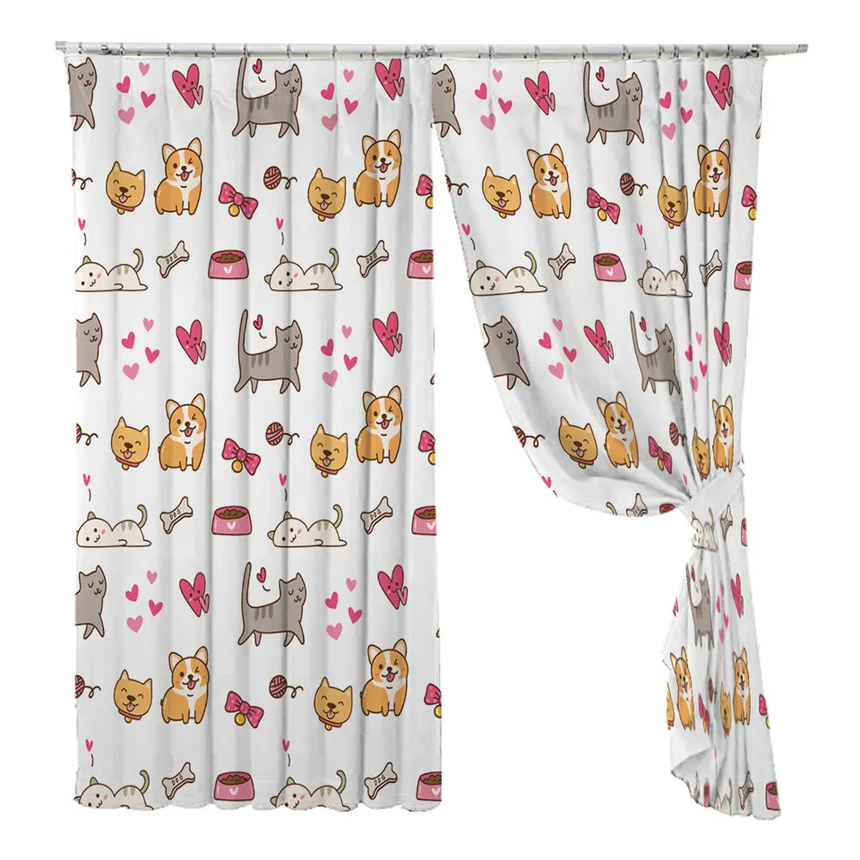 白底-BLKL2907好动猫狗