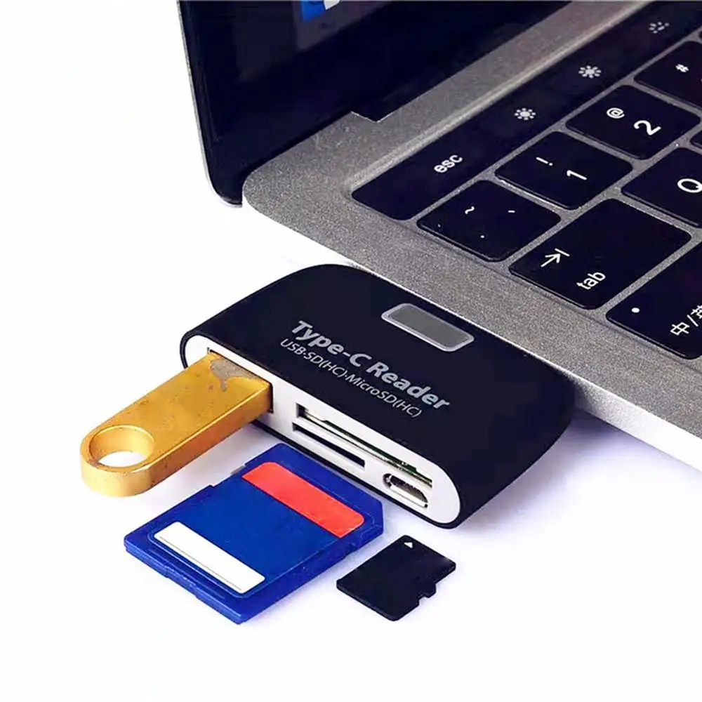 Многофункциональный считыватель USB C 3,1 type C на USB 3,0 OTG концентратор адаптер