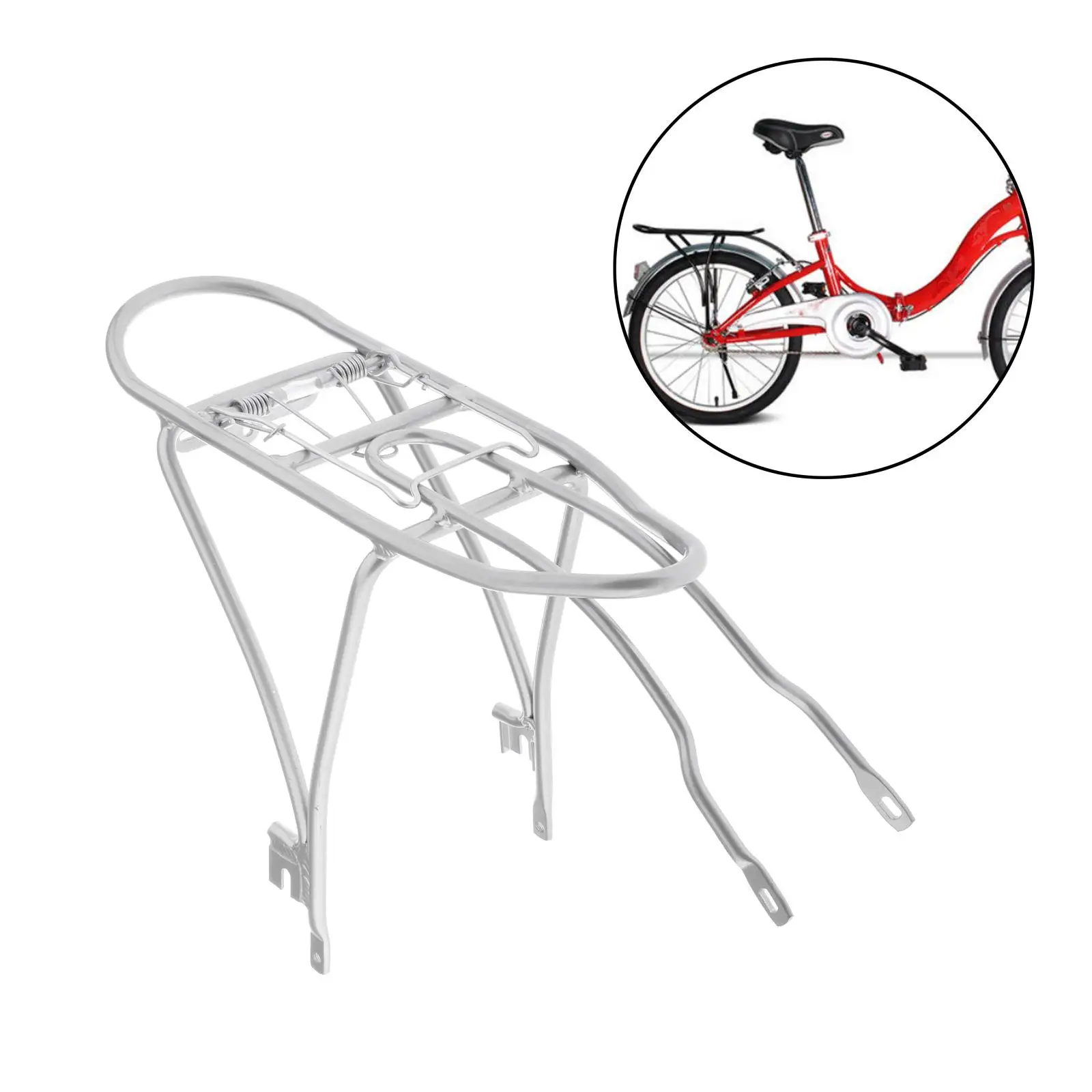 Folding Bicycle Accessories 20 Inch Folding Bike Cargo Rack - 100kg ...