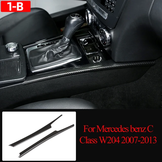 Carbon Fiber Car Interior Decoration Trim Stickers For Mercedes benz C Class W204 C180 C200 2007-2013 Accessories 1