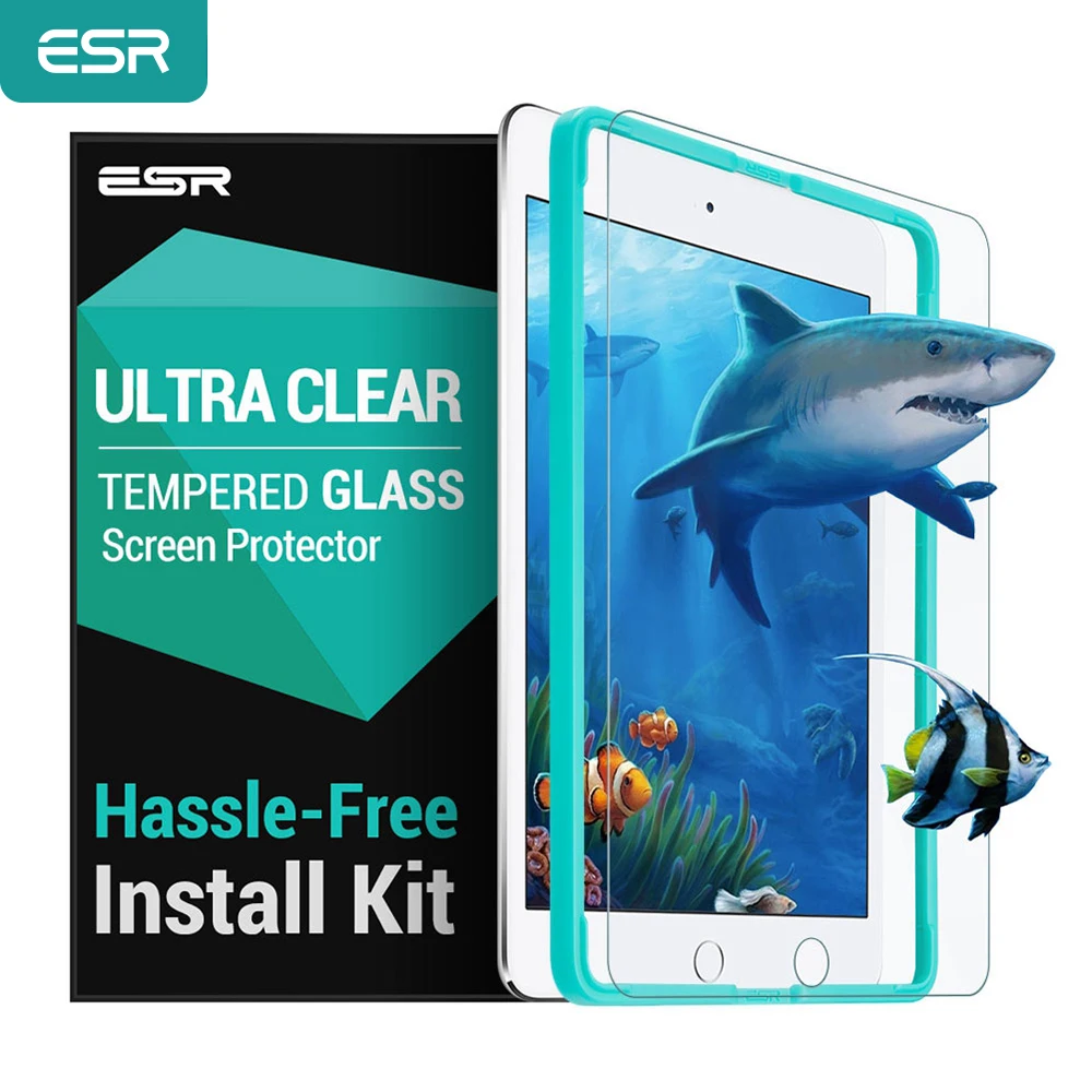 Защитная пленка для экрана iPad 9 7 2018 ESR Free Applicator 9H из закаленного стекла 2017 Pro дюйма