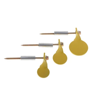 

3pcs/Set Spinner Targets Metal Plinking Target Plate Metal Firing Spinner Plinking Target Hanging on Tree Screws 2.5/3/4cm