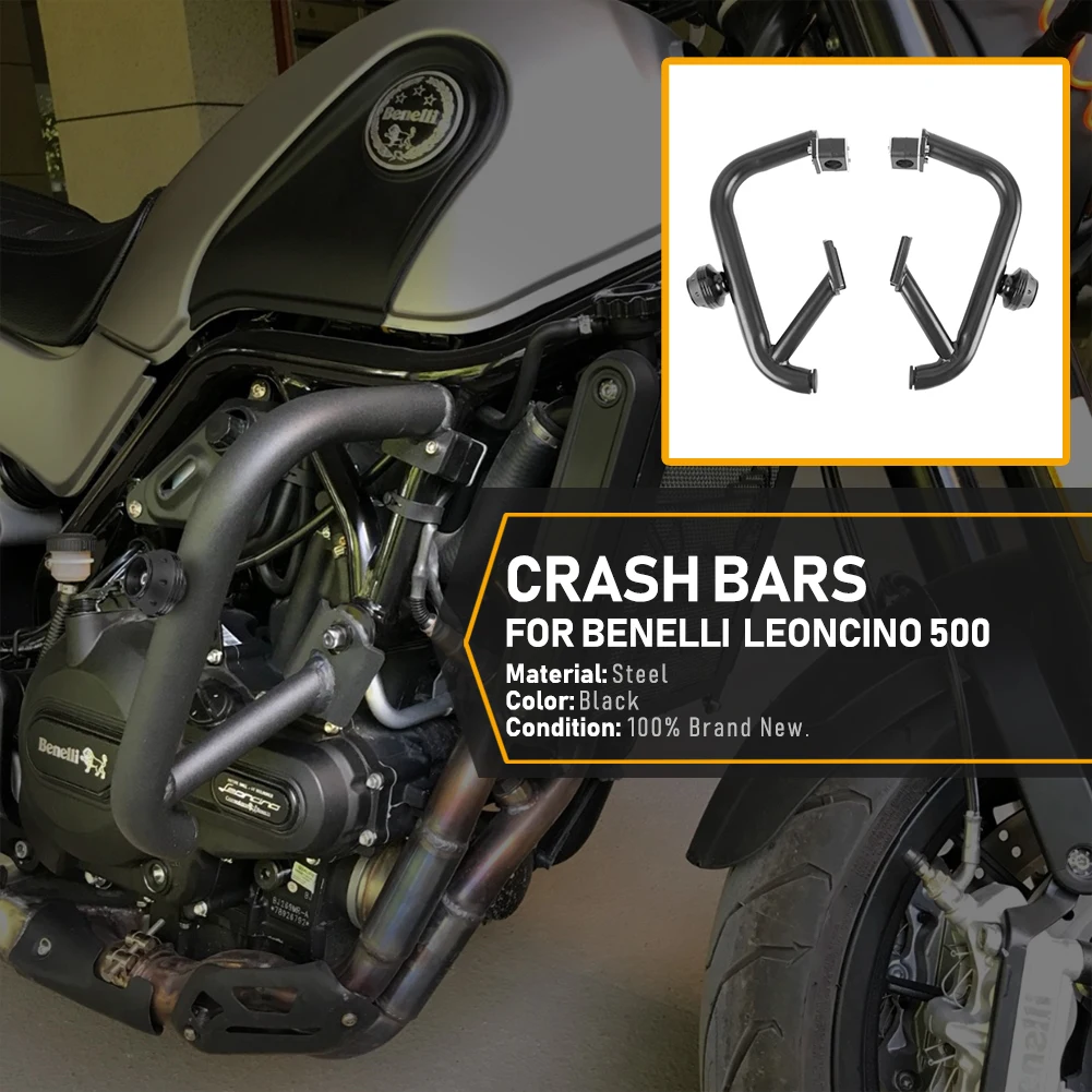 For Benelli Bj500 Leoncino 500 Trail Sport 2016 17 2018 2019 2020 2021 Motorcycle Engine Guard Crash Bar Frame Protector Bumper Bumpers Chassis Aliexpress