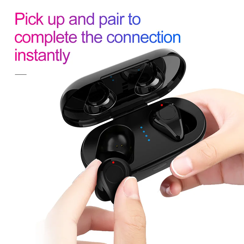 NFUNGYK TWS 5,0 Беспроводная Bluetooth Спортивная гарнитура бас для Iphone Xiaomi с микрофоном