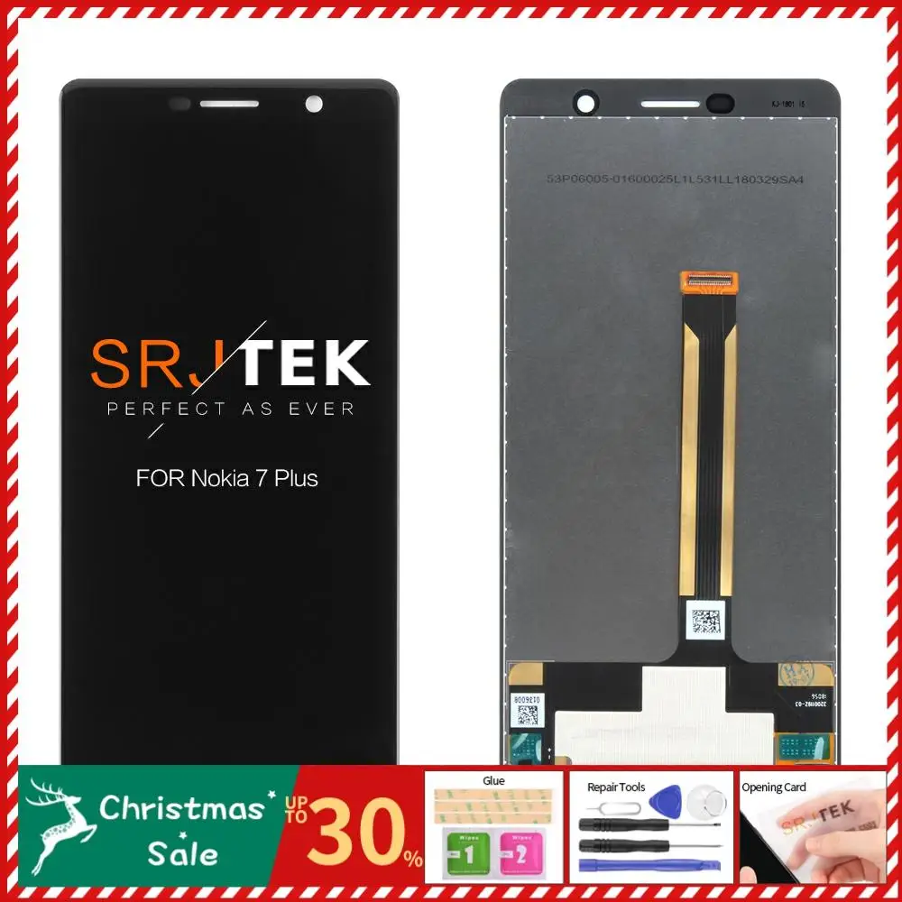 6," Дисплей для Nokia 7 Plus lcd 7 Plus дисплей сенсорный экран TA-1062 lcd дигитайзер Замена для Nokia E9 Plus lcd