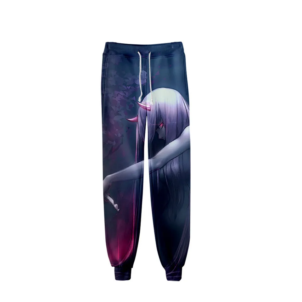 Anime DARLING in the FRANXX 3D Pants Jogging Zero Two Casual Men Women Sweatpants Cosplay clothing Long Sport Trousers