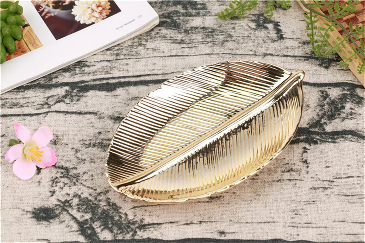 Керамическая тарелка Enipate с золотым ананасом ювелирное блюдо фарфоровая