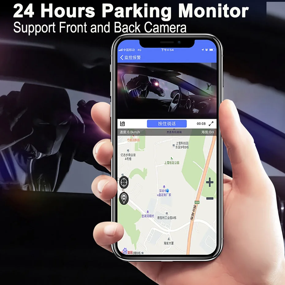 ȵ̵ ڵ DVR  GPS  ڵ ī޶, ADAS , IPS ġ HD 1080P ڵ  ī޶,  ͸  ڴ, 4G