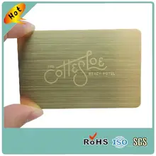 custom printing steel business card with brushed finishing
