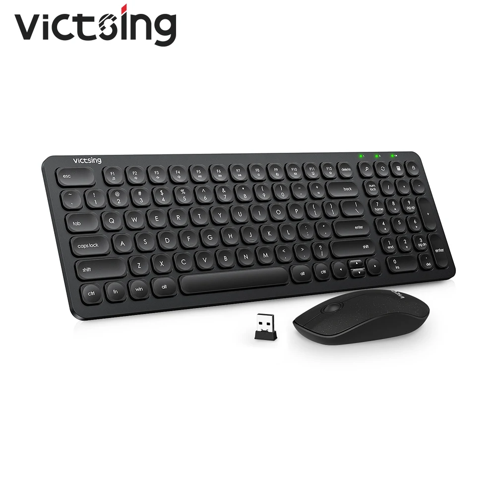 Беспроводная клавиатура и мышь VicTsing PC238 2 4G ультратонкая комбинированная 98% с