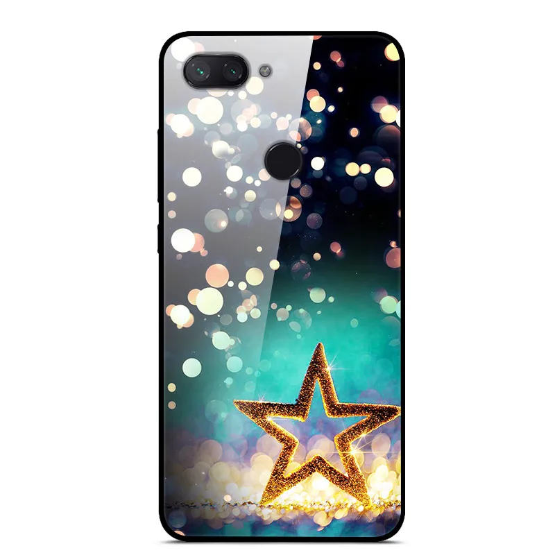 52 Чехол из закаленного стекла для Xiaomi Redmi 6, чехол с изображением планеты космоса, стеклянный чехол на заднюю панель для Xiaomi Redmi 7, 6, A, 7A, 6A, чехол для телефона Redmi6 - Цвет: 52
