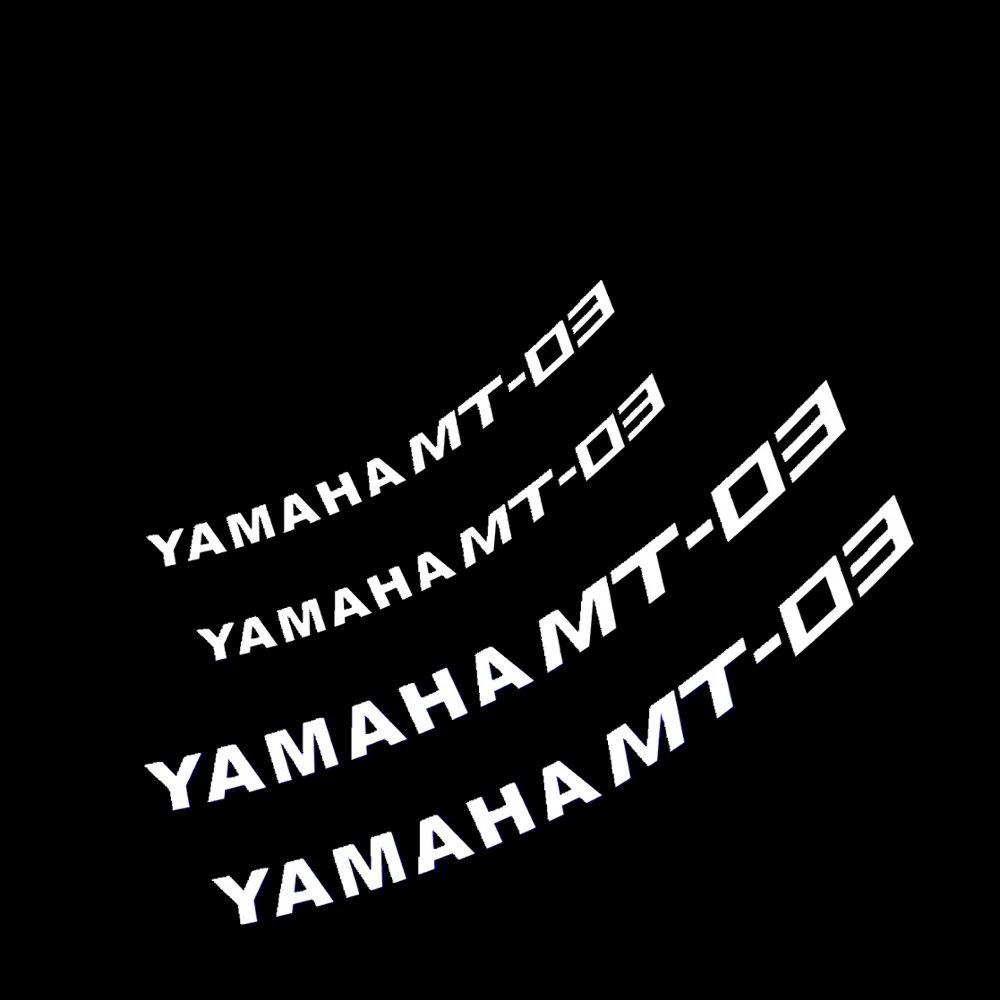 Подходит для Yamaha mt03 mt07 mt09 mt10 мотоцикл переоборудование водонепроницаемый светоотражающий 17 дюймов наклейка на ступицу колеса персональная наклейка - Цвет: 03white