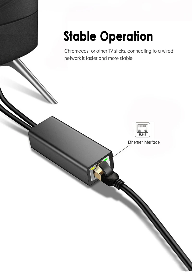 Fire tv Stick HD 480 Мбит/с Micro USB2.0 к RJ45 Ethernet адаптер 10/100 Мбит/с для нового Fire tv/Google домашняя сетевая карта преобразования