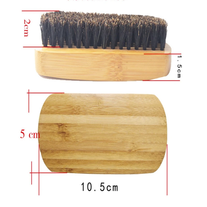 

500pcs 10.5x5cm Wood Bristles Beard Brush Mustache Comb Men wooden brushes