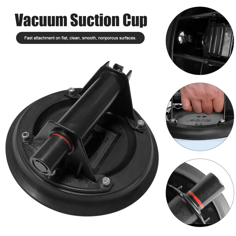 

8" Vacuum Suction Cup Glass Heavy Duty Lifter for Arc Surface With Plastic Handle Heavy Duty Transportation Tool