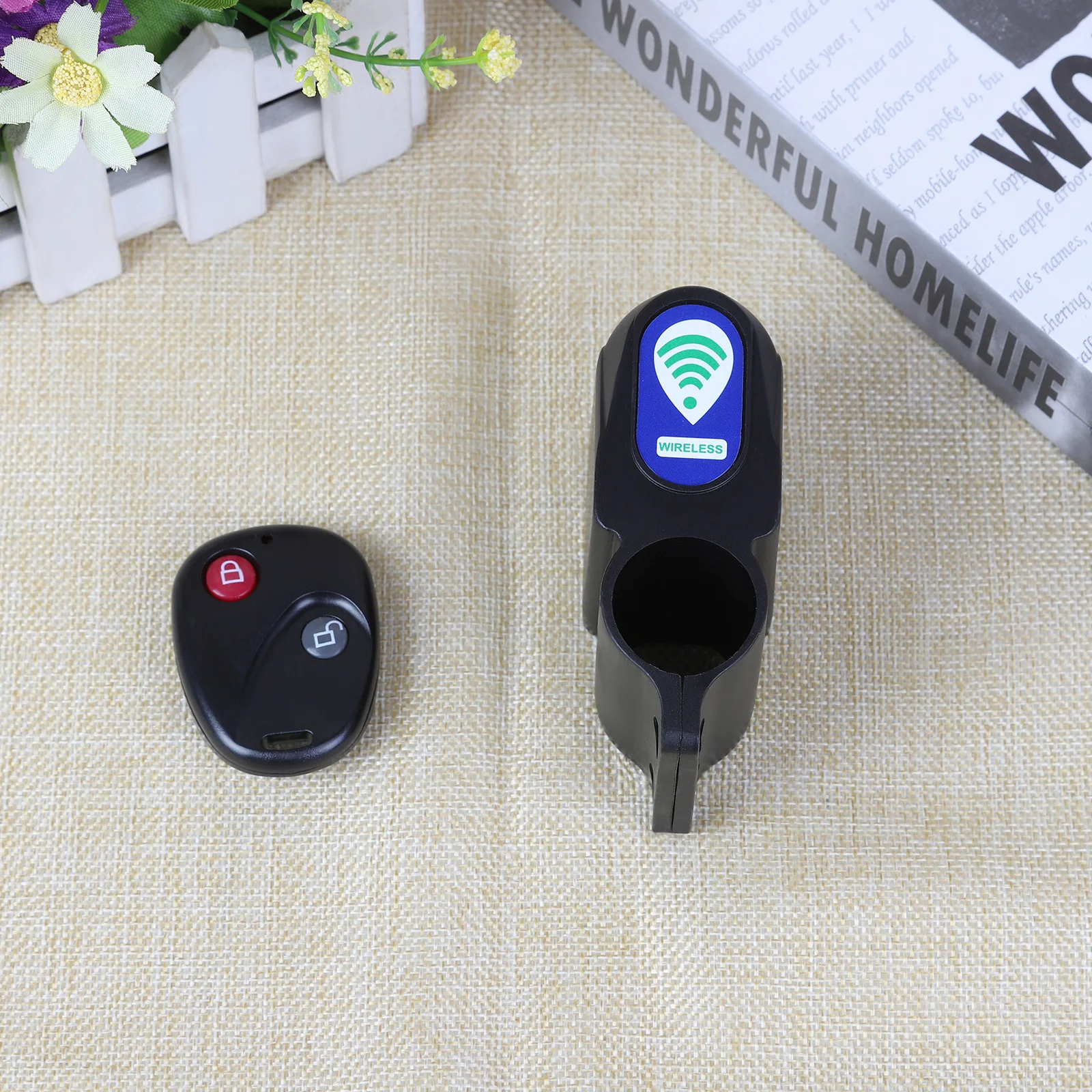 Anti-theft Bike Lock Cycling Security Lock Wireless Bicycle Bike Alarm 105db Bicycle Lock Warning Annunciator Lock Remote