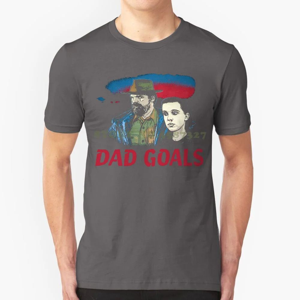thumbnail image 1 of Stranger Tee Things Dad Goals Chief Hopper Eleven Tv Show Mens T Shirt, 1 of 5