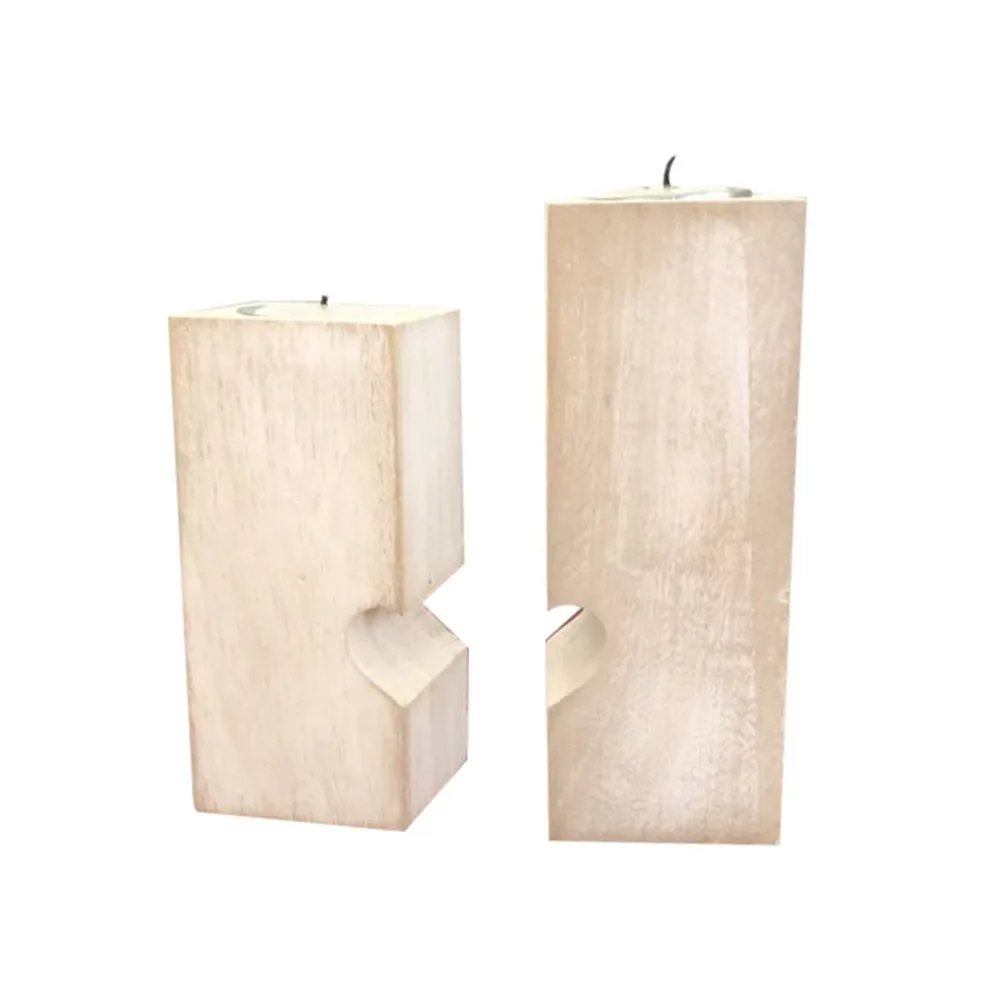 Деревянный подсвечник в форме сердца подсвечник Настольный Декор День Святого Валентина Новинка