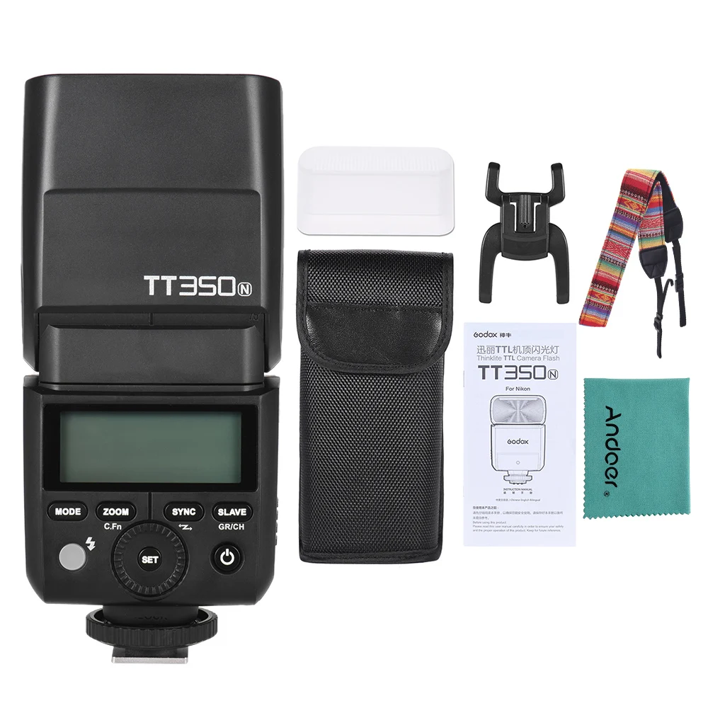 Godox Thinklite Tt350n Mini 2.4g Wireless Ttl Camera Flash Master