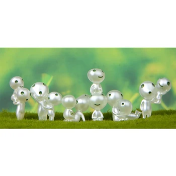 

Set of 6 Resin Luminous Tree Elves Doll Toys Cute Collection Indoor Decor