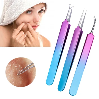 

Blackhead Remover Ance Needle Cell Clamp Forceps Pimples Squeeze Loop From Black Dots Remove Fat Particles Facial Clean Massager