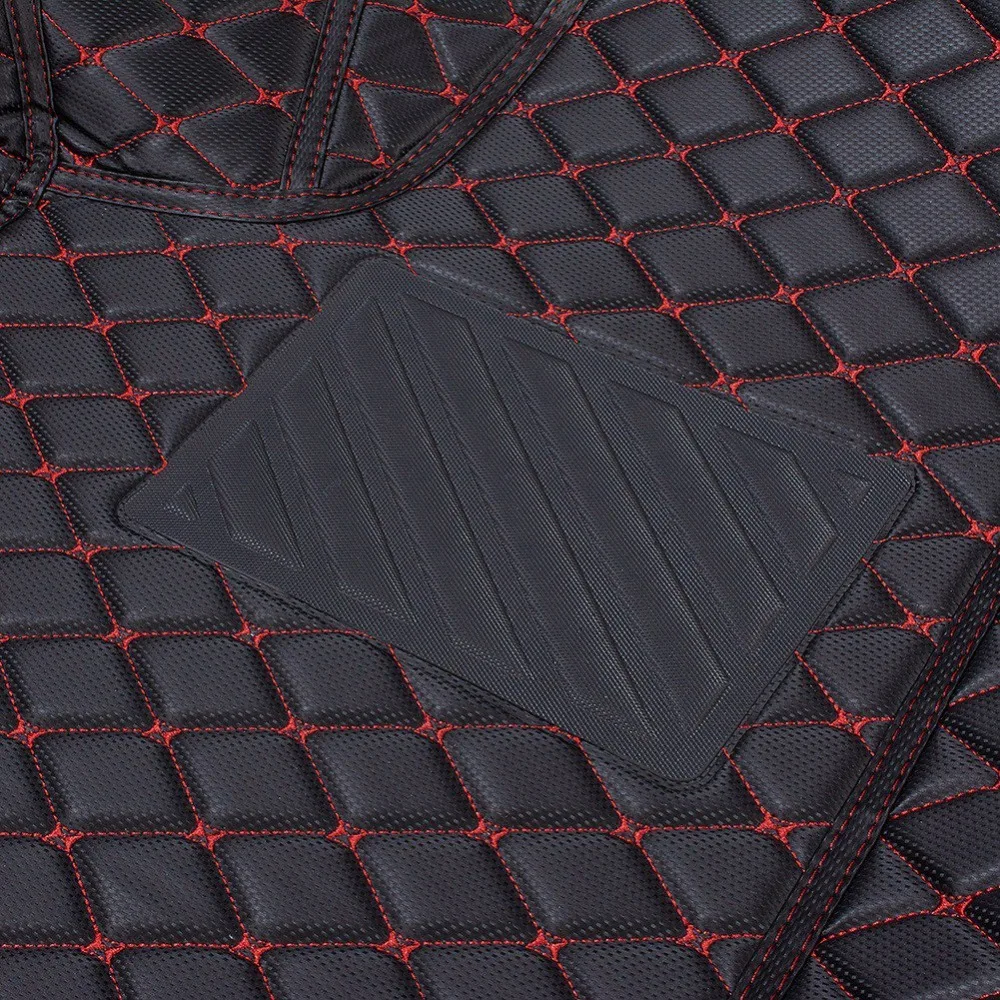 Автомобильный напольный коврик из искусственной кожи, полный комплект, автомобильные аксессуары для интерьера, защитные подстилки для пола